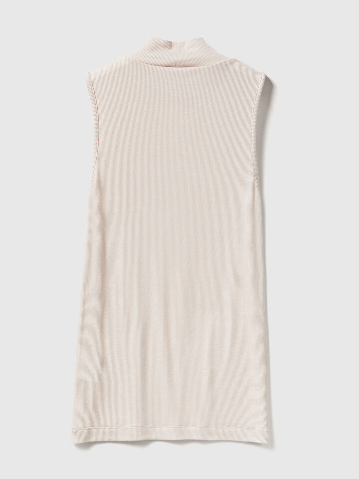 SLEEVELESS SWEATER Women image number 2